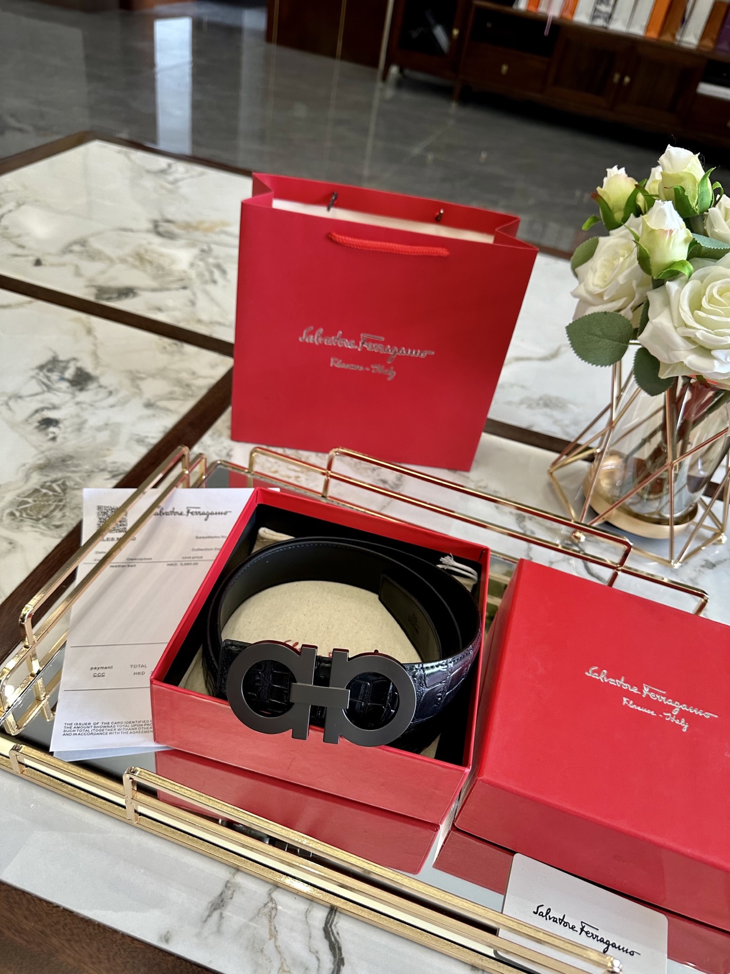 Ferragamo belt model 22